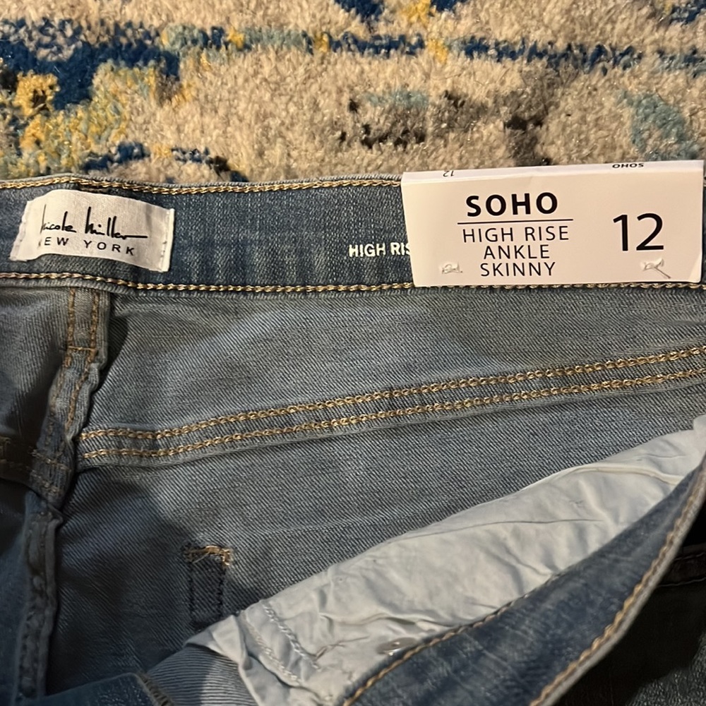 Nicole Miller - Soho High Rise Jeans - 12 - NWT - Picture 6 of 8